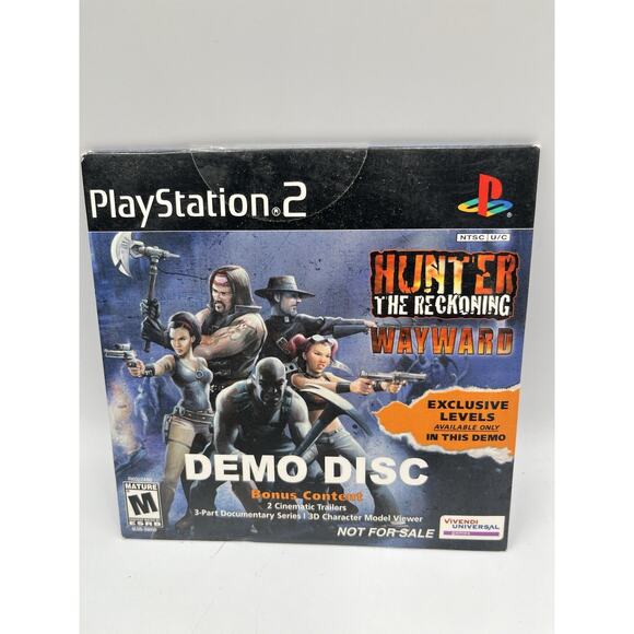 NEW Hunter The Reckoning Wayward Demo Disc W/Exclusive Levels Bonus Content PS2 - Picture 1 of 4